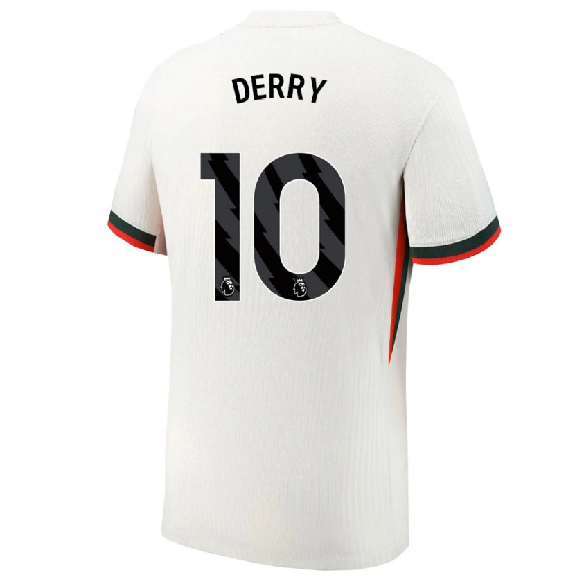 Danxen Kinder Jesse Derry #10 Weiß Grün Auswärtstrikot Trikot 2025/26 T-Shirt Schweiz