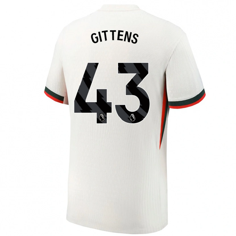 Danxen Kinder Jamie Gittens #43 Weiß Grün Auswärtstrikot Trikot 2025/26 T-Shirt Schweiz