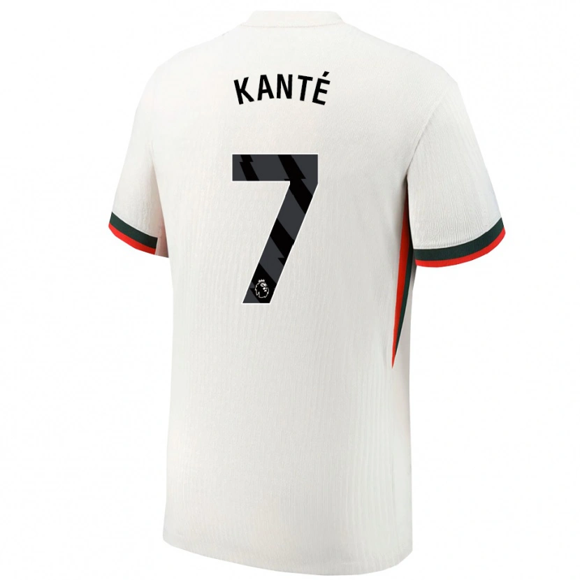 Danxen Kinder N'golo Kante #7 Weiß Grün Auswärtstrikot Trikot 2025/26 T-Shirt Schweiz