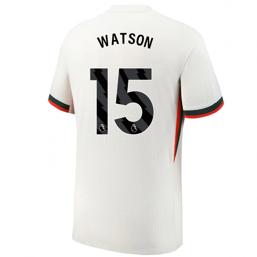 Danxen Kinder Reggie Watson #15 Weiß Grün Auswärtstrikot Trikot 2025/26 T-Shirt Schweiz