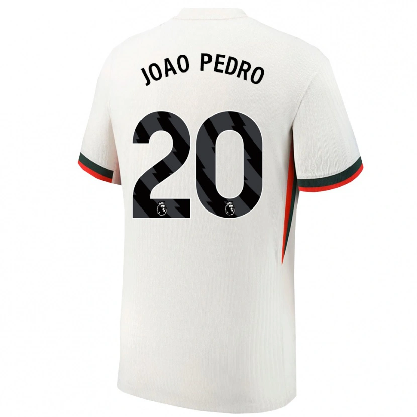 Danxen Kinder João Pedro #20 Weiß Grün Auswärtstrikot Trikot 2025/26 T-Shirt Schweiz