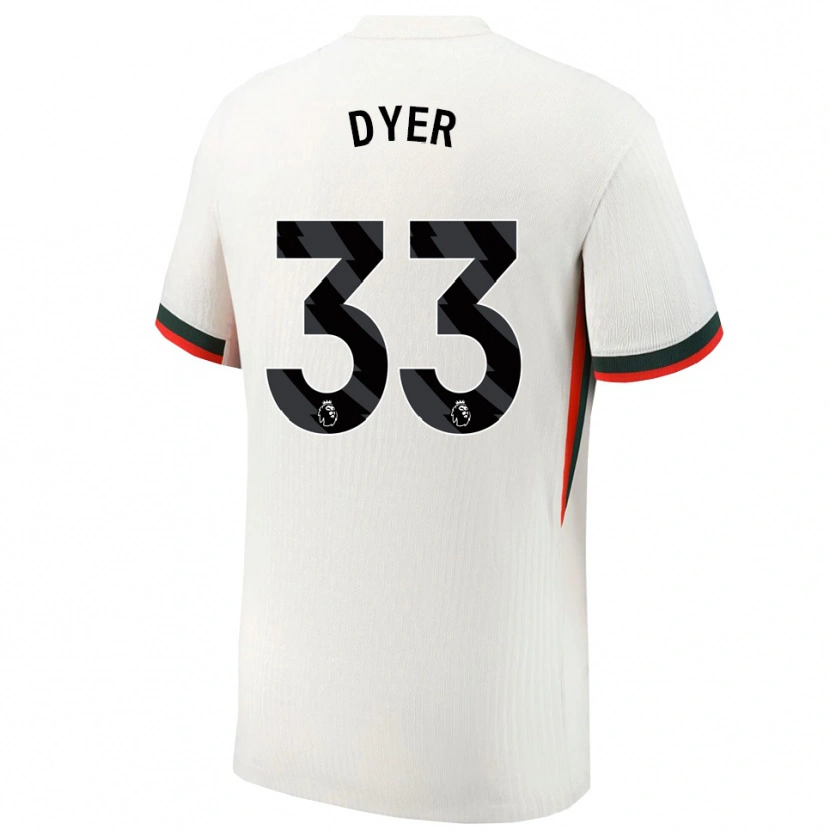 Danxen Kinder Kiano Dyer #33 Weiß Grün Auswärtstrikot Trikot 2025/26 T-Shirt Schweiz