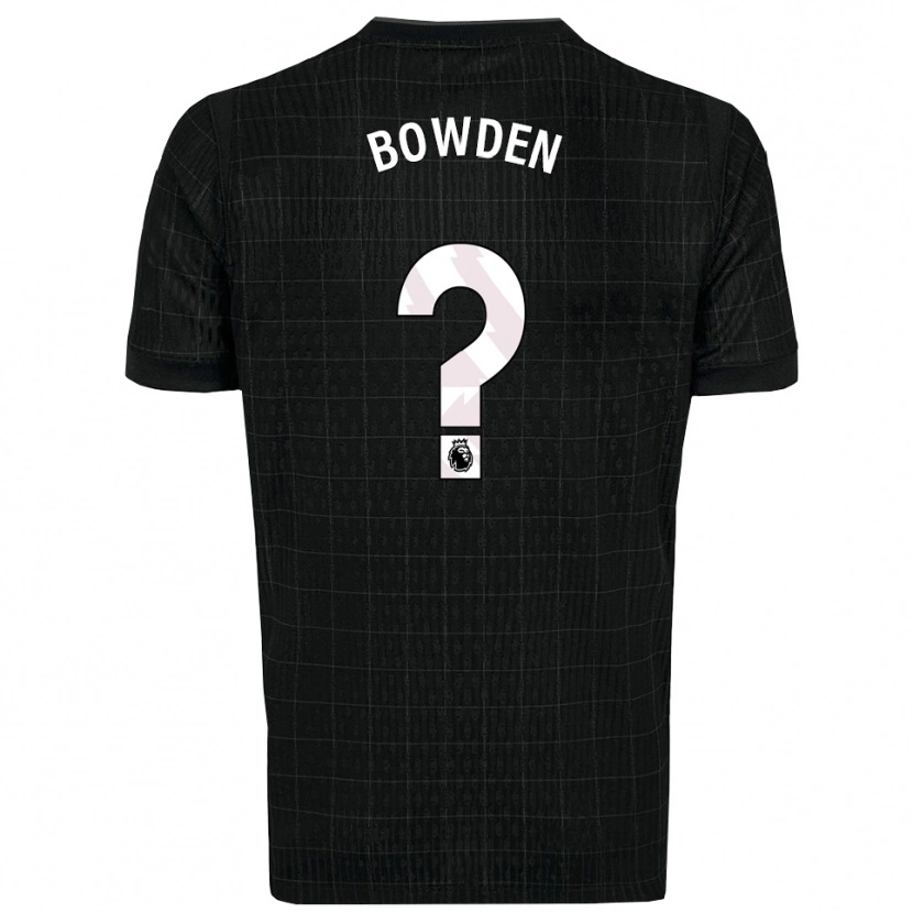 Danxen Kinder Jamie Bowden #0 Schwarz Grau Auswärtstrikot Trikot 2025/26 T-Shirt Schweiz