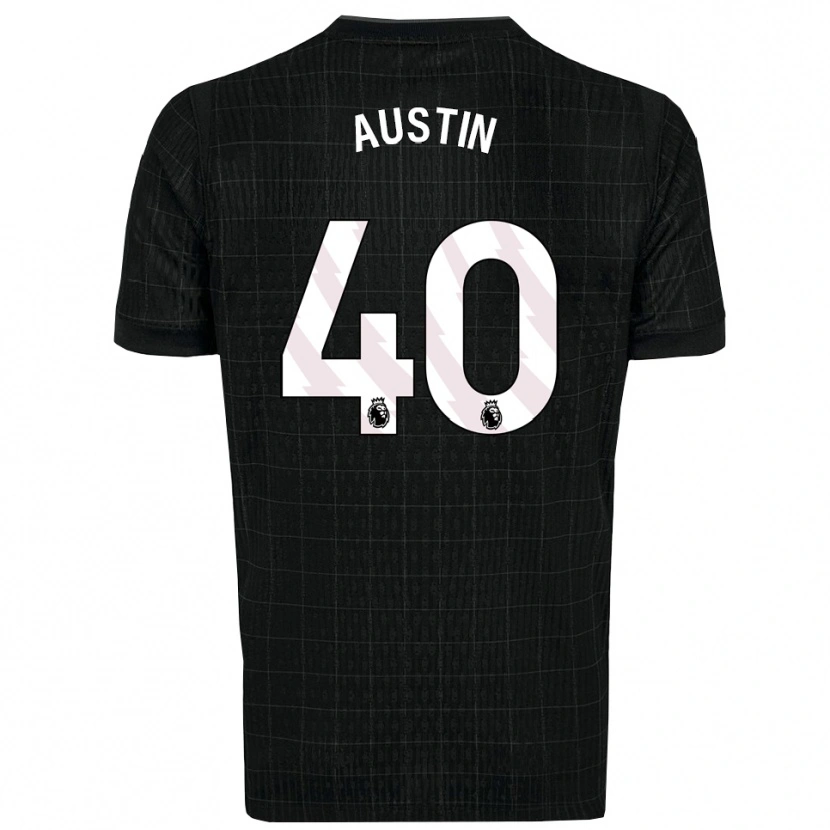 Danxen Kinder Brandon Austin #40 Schwarz Grau Auswärtstrikot Trikot 2025/26 T-Shirt Schweiz
