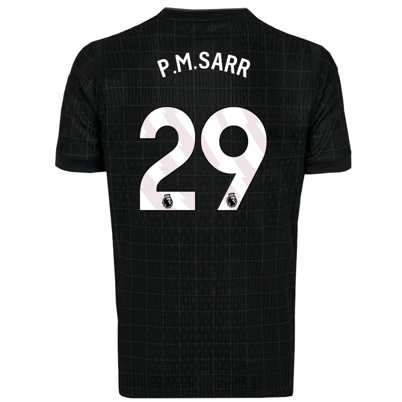 Danxen Kinder Pape Matar Sarr #29 Schwarz Grau Auswärtstrikot Trikot 2025/26 T-Shirt Schweiz