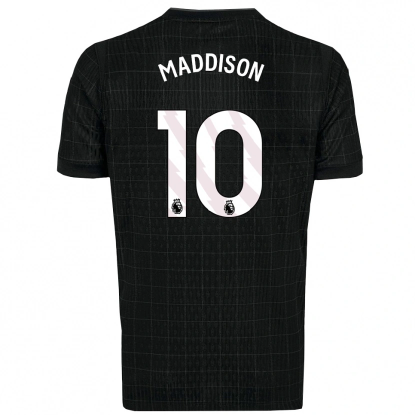 Danxen Kinder James Maddison #10 Schwarz Grau Auswärtstrikot Trikot 2025/26 T-Shirt Schweiz