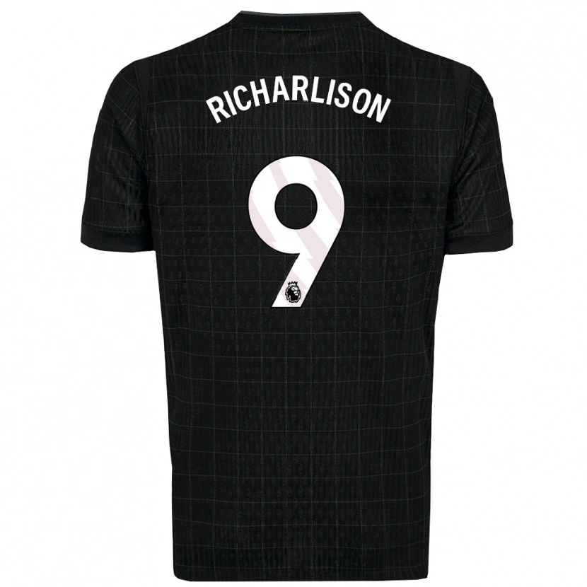 Danxen Kinder Richarlison #9 Schwarz Grau Auswärtstrikot Trikot 2025/26 T-Shirt Schweiz