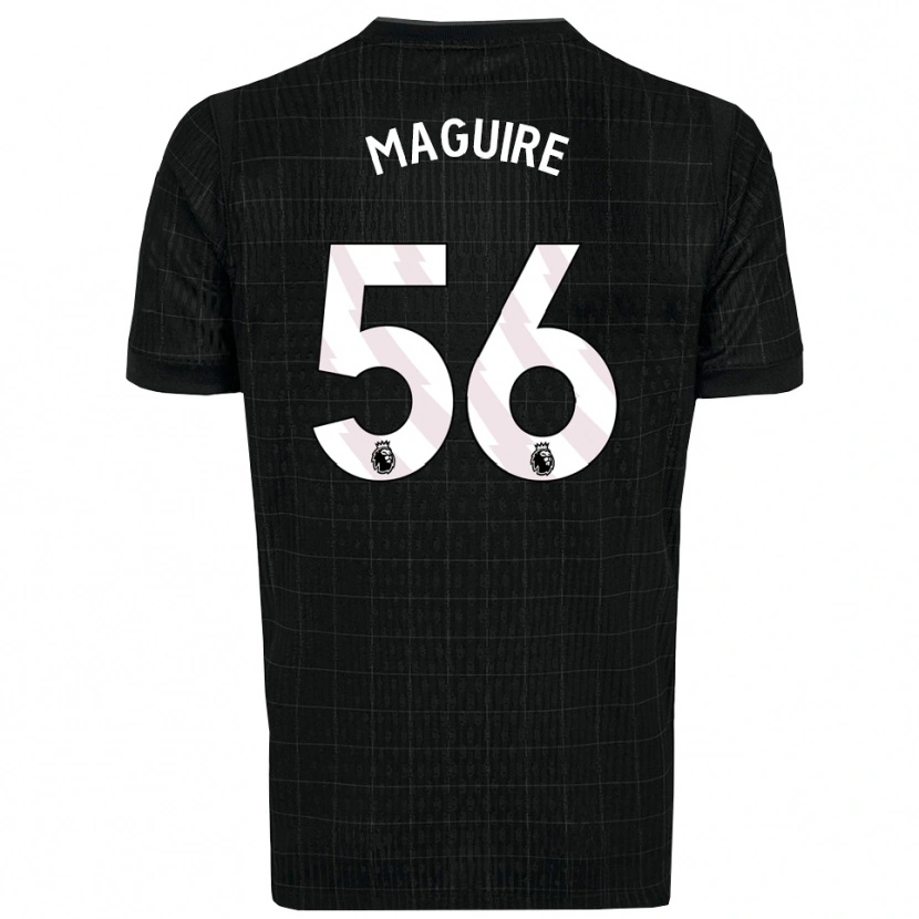 Danxen Kinder Aaron Maguire #56 Schwarz Grau Auswärtstrikot Trikot 2025/26 T-Shirt Schweiz