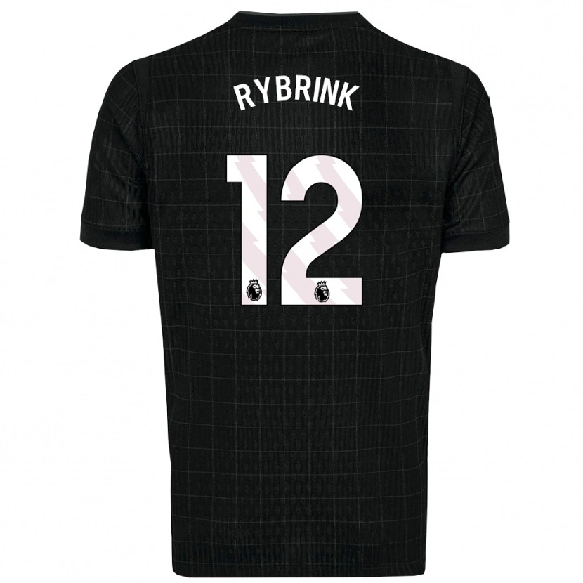 Danxen Kinder Josefine Rybrink #12 Schwarz Grau Auswärtstrikot Trikot 2025/26 T-Shirt Schweiz