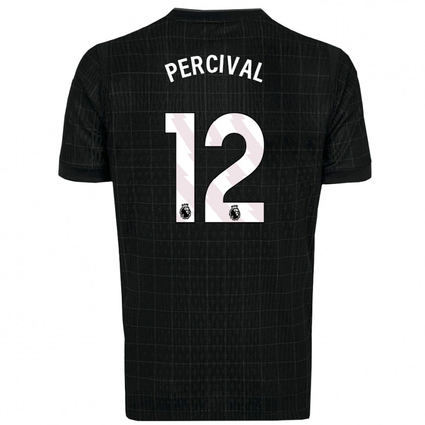 Danxen Kinder Ria Percival #12 Schwarz Grau Auswärtstrikot Trikot 2025/26 T-Shirt Schweiz