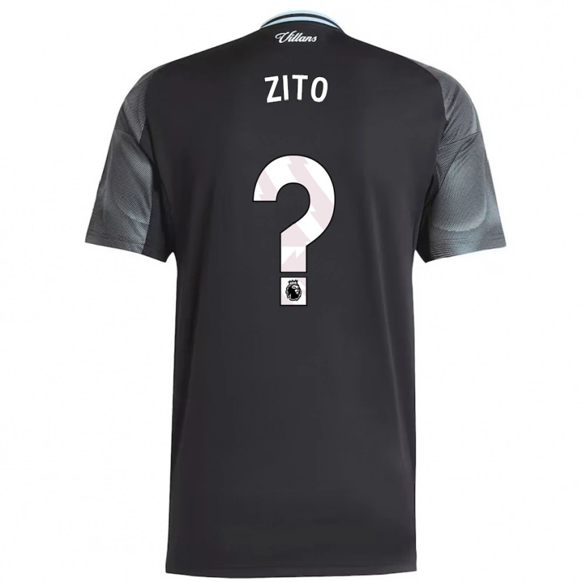 Danxen Kinder Patrick Zito #0 Schwarz Himmelblau Auswärtstrikot Trikot 2025/26 T-Shirt Schweiz