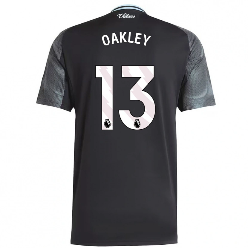 Danxen Kinder Rhys Oakley #13 Schwarz Himmelblau Auswärtstrikot Trikot 2025/26 T-Shirt Schweiz