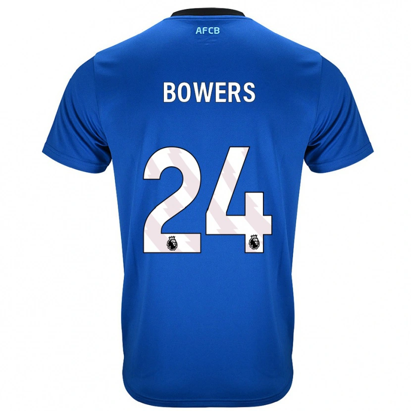 Danxen Kinder Kelci Bowers #24 Blau Schwarz Auswärtstrikot Trikot 2025/26 T-Shirt Schweiz