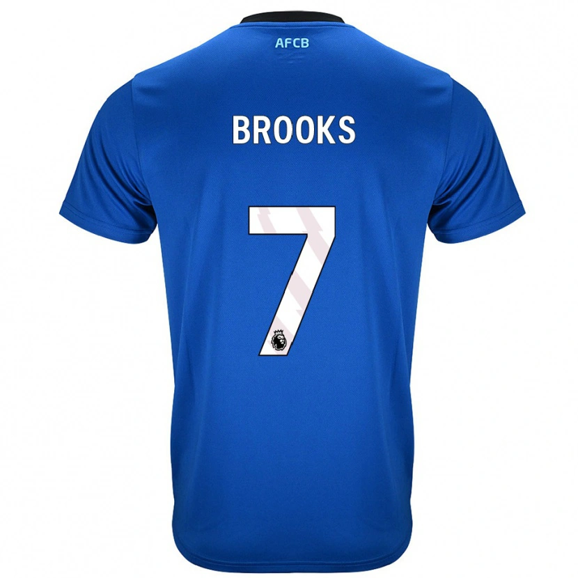 Danxen Kinder David Brooks #7 Blau Schwarz Auswärtstrikot Trikot 2025/26 T-Shirt Schweiz