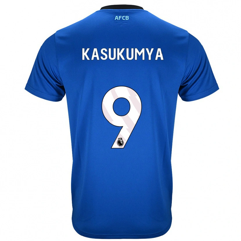 Danxen Kinder Kashanga Kasukumya #9 Blau Schwarz Auswärtstrikot Trikot 2025/26 T-Shirt Schweiz