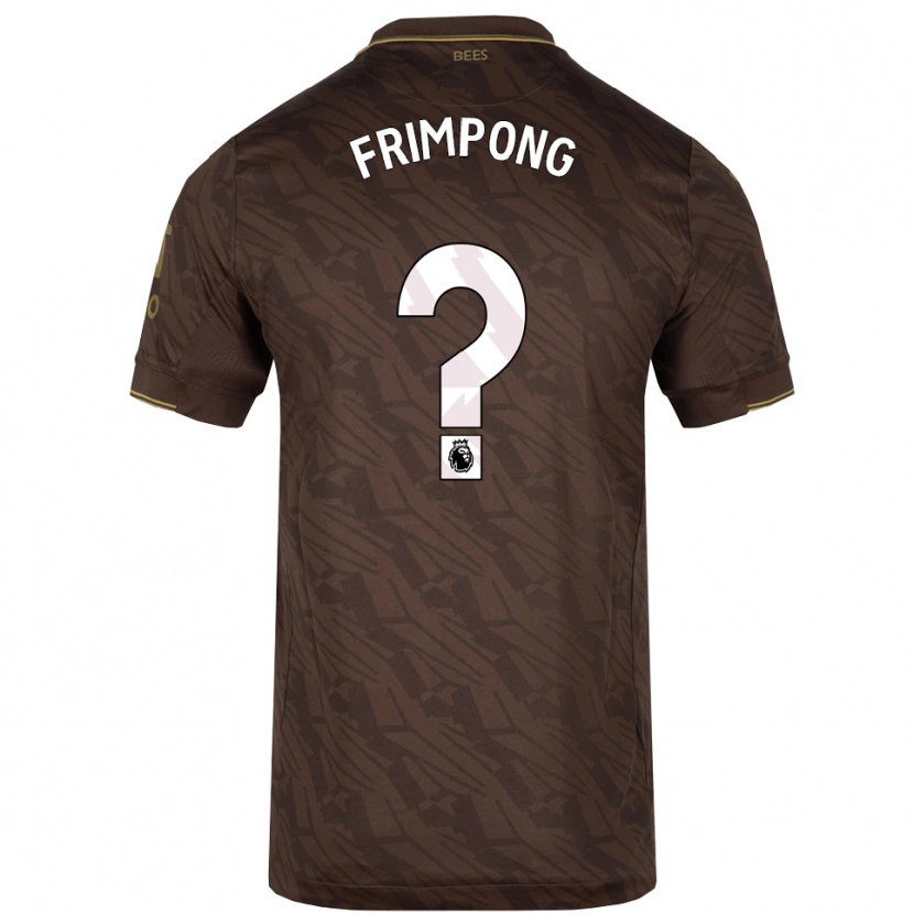 Danxen Kinder Charles Frimpong #0 Braun Gold Auswärtstrikot Trikot 2025/26 T-Shirt Schweiz