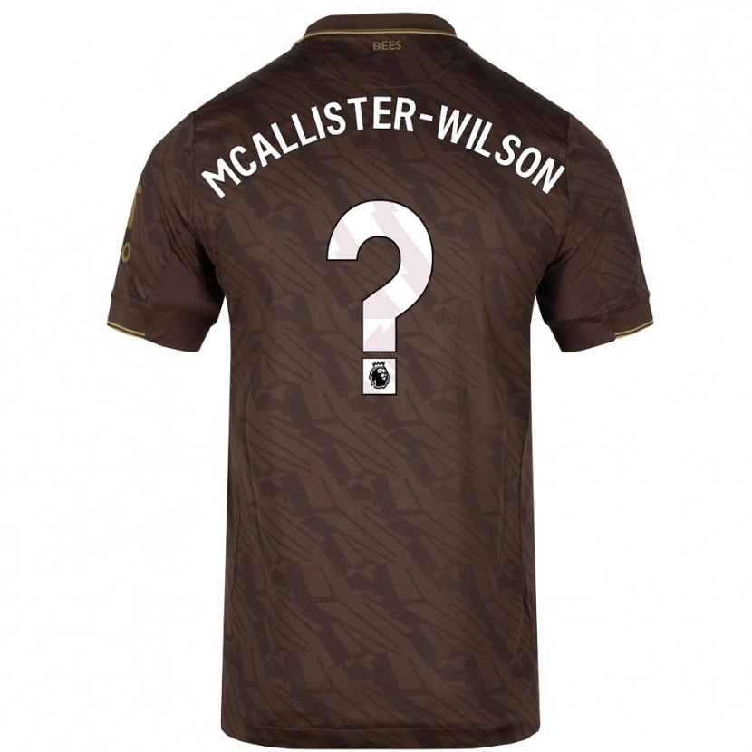 Danxen Kinder Zack Mcallister-Wilson #0 Braun Gold Auswärtstrikot Trikot 2025/26 T-Shirt Schweiz