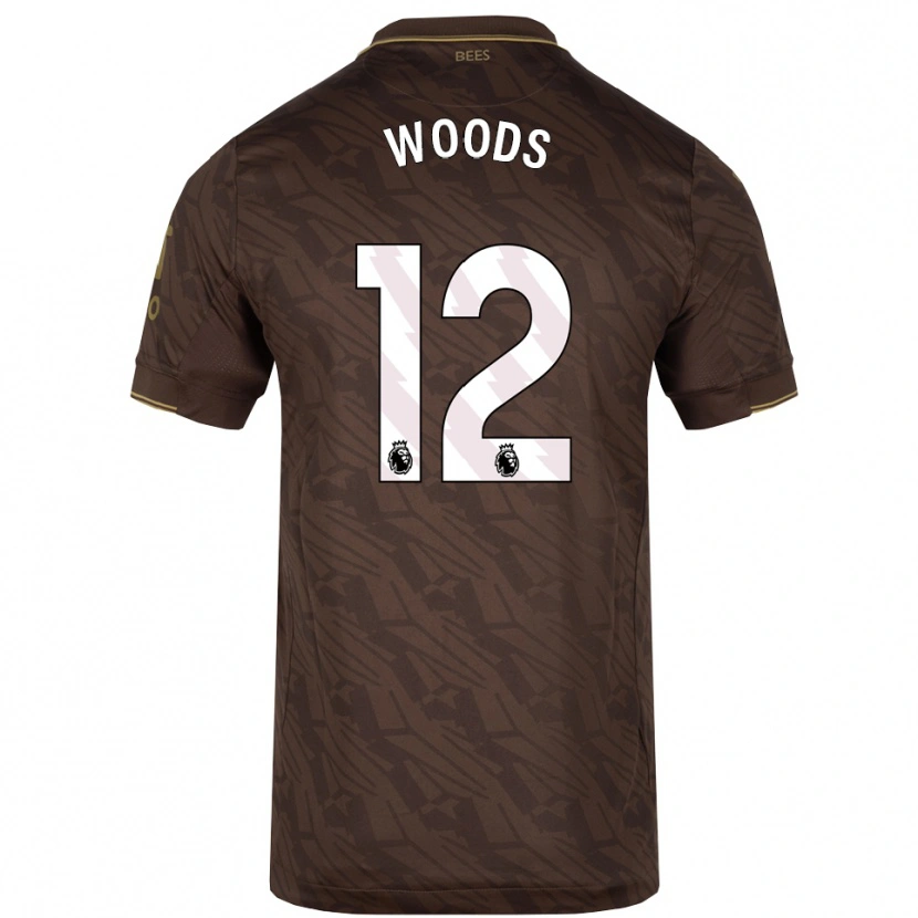 Danxen Kinder Nikki Woods #12 Braun Gold Auswärtstrikot Trikot 2025/26 T-Shirt Schweiz