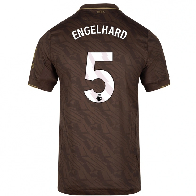 Danxen Kinder Carolin Engelhard #5 Braun Gold Auswärtstrikot Trikot 2025/26 T-Shirt Schweiz