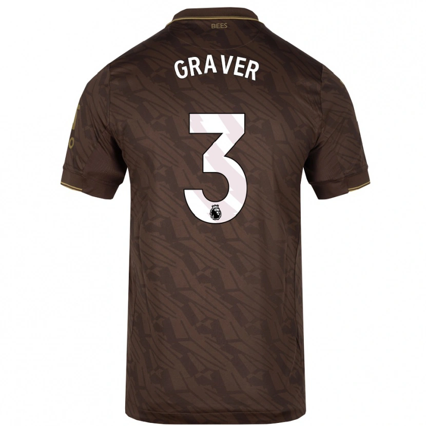 Danxen Kinder Regan Graver #3 Braun Gold Auswärtstrikot Trikot 2025/26 T-Shirt Schweiz