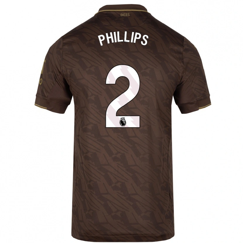 Danxen Kinder Maddie Phillips #2 Braun Gold Auswärtstrikot Trikot 2025/26 T-Shirt Schweiz