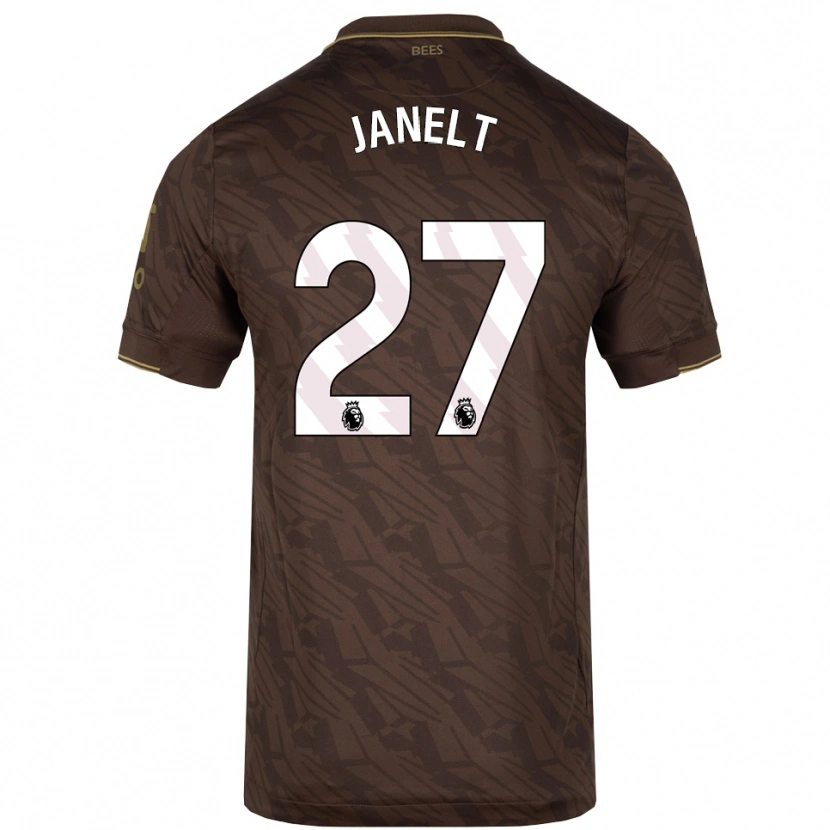 Danxen Kinder Vitaly Janelt #27 Braun Gold Auswärtstrikot Trikot 2025/26 T-Shirt Schweiz