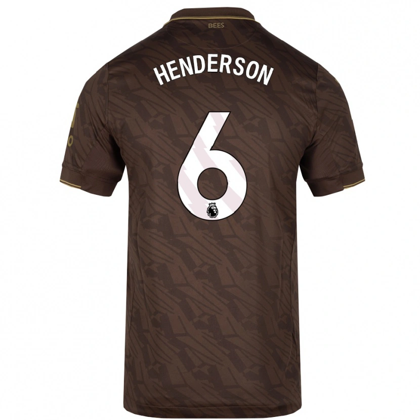 Danxen Kinder Jordan Henderson #6 Braun Gold Auswärtstrikot Trikot 2025/26 T-Shirt Schweiz