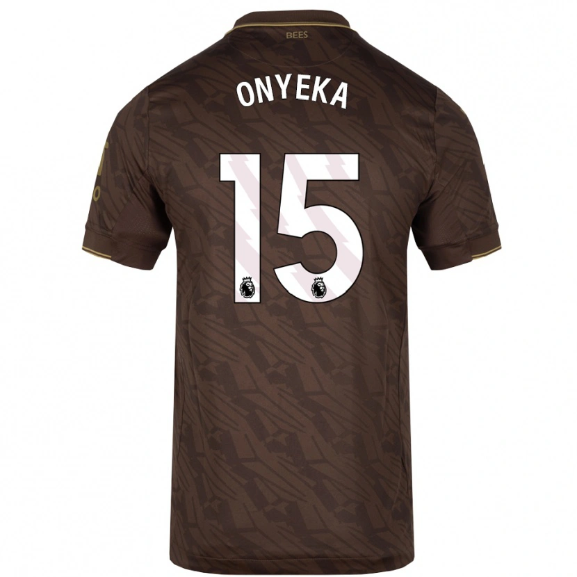 Danxen Kinder Frank Onyeka #15 Braun Gold Auswärtstrikot Trikot 2025/26 T-Shirt Schweiz
