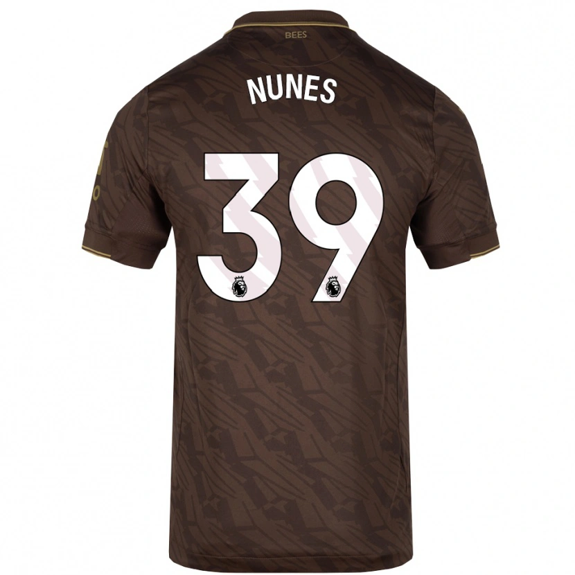 Danxen Kinder Gustavo Nunes #39 Braun Gold Auswärtstrikot Trikot 2025/26 T-Shirt Schweiz