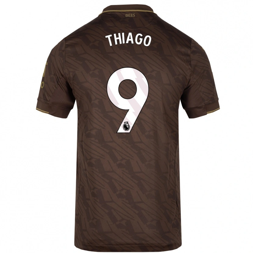 Danxen Kinder Igor Thiago #9 Braun Gold Auswärtstrikot Trikot 2025/26 T-Shirt Schweiz