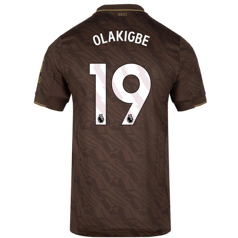 Danxen Kinder Michael Olakigbe #19 Braun Gold Auswärtstrikot Trikot 2025/26 T-Shirt Schweiz