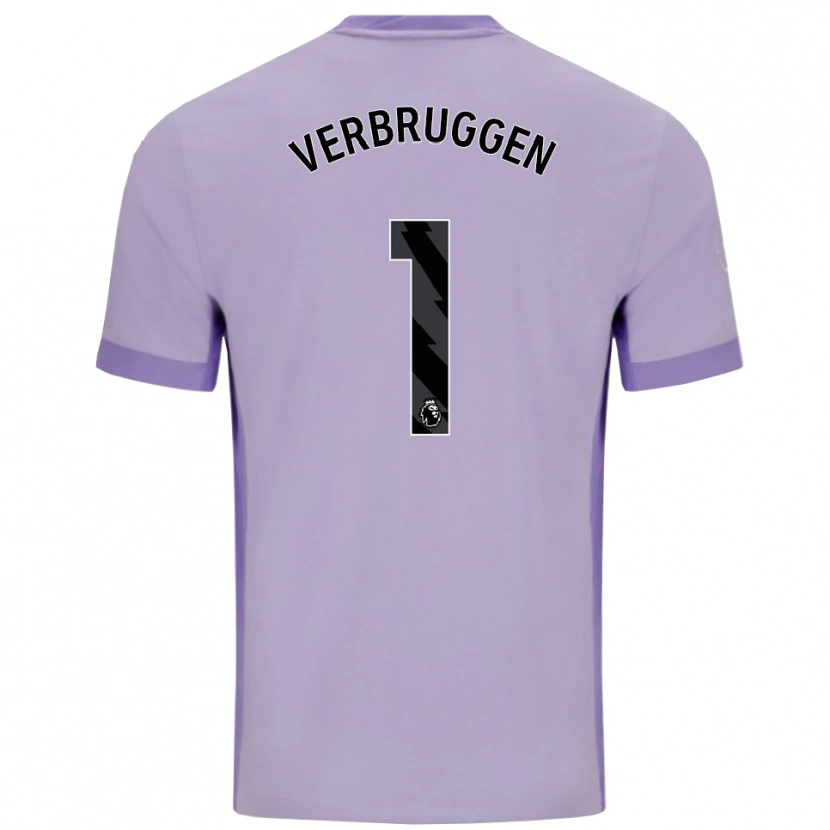 Danxen Kinder Bart Verbruggen #1 Taro Lila Weiß Auswärtstrikot Trikot 2025/26 T-Shirt Schweiz