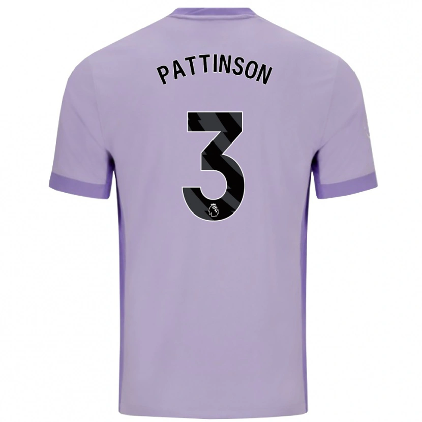 Danxen Kinder Poppy Pattinson #3 Taro Lila Weiß Auswärtstrikot Trikot 2025/26 T-Shirt Schweiz