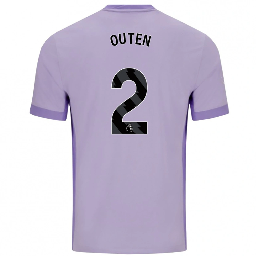 Danxen Kinder Theo Outen #2 Taro Lila Weiß Auswärtstrikot Trikot 2025/26 T-Shirt Schweiz