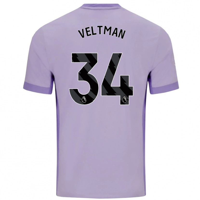 Danxen Kinder Joël Veltman #34 Taro Lila Weiß Auswärtstrikot Trikot 2025/26 T-Shirt Schweiz