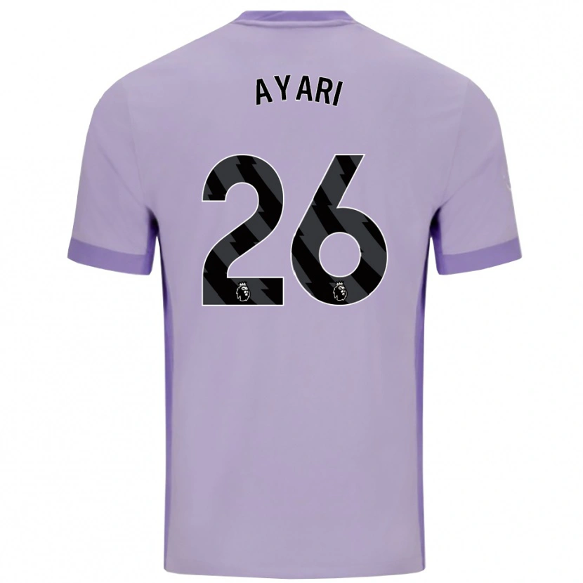Danxen Kinder Yasin Ayari #26 Taro Lila Weiß Auswärtstrikot Trikot 2025/26 T-Shirt Schweiz