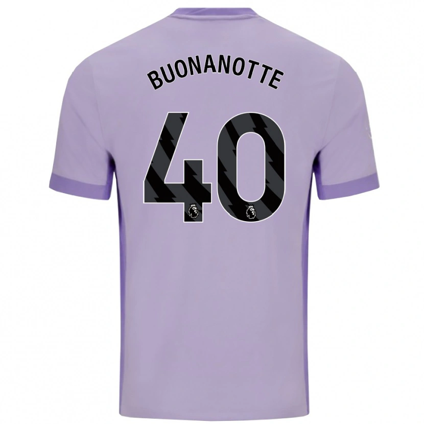 Danxen Kinder Facundo Buonanotte #40 Taro Lila Weiß Auswärtstrikot Trikot 2025/26 T-Shirt Schweiz