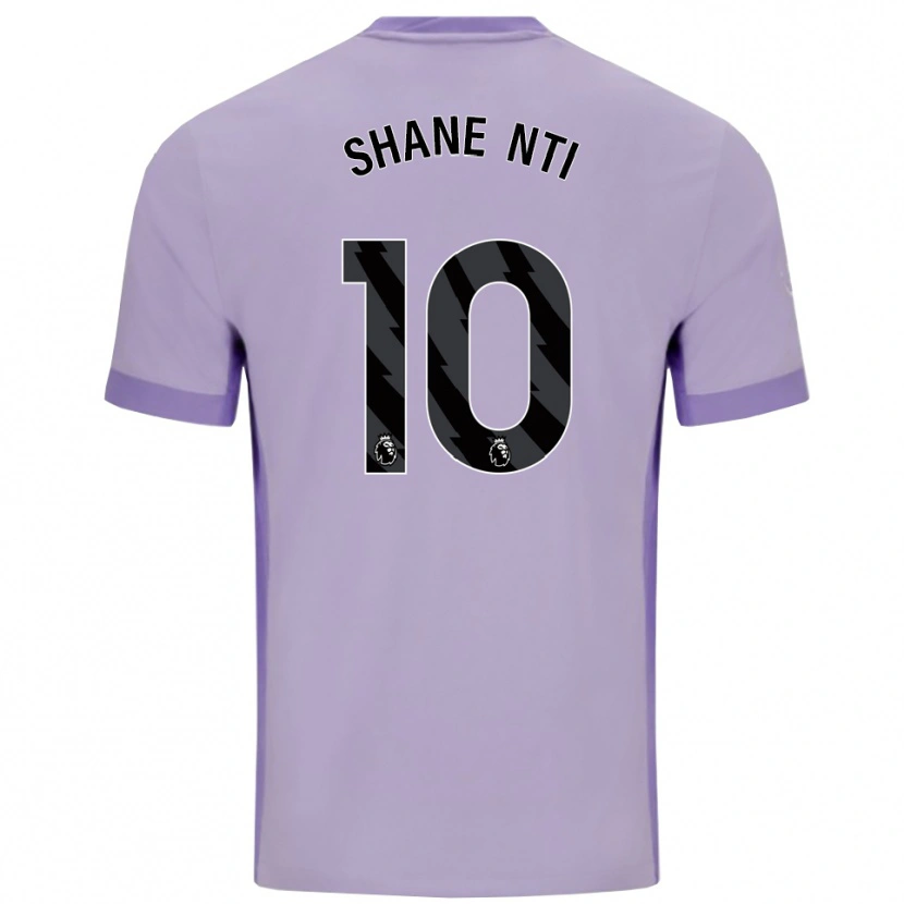 Danxen Kinder Shane Nti #10 Taro Lila Weiß Auswärtstrikot Trikot 2025/26 T-Shirt Schweiz