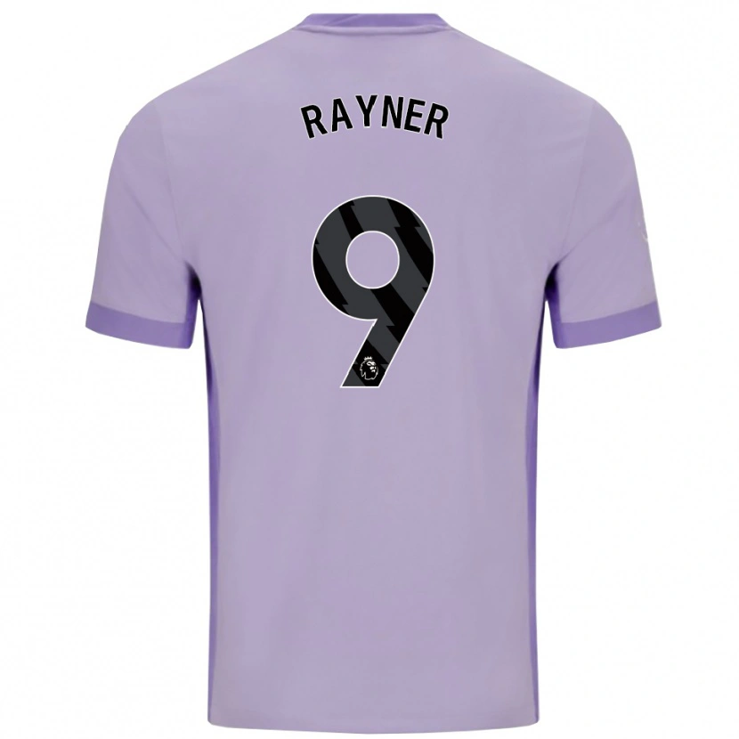 Danxen Kinder Rebecca Rayner #9 Taro Lila Weiß Auswärtstrikot Trikot 2025/26 T-Shirt Schweiz