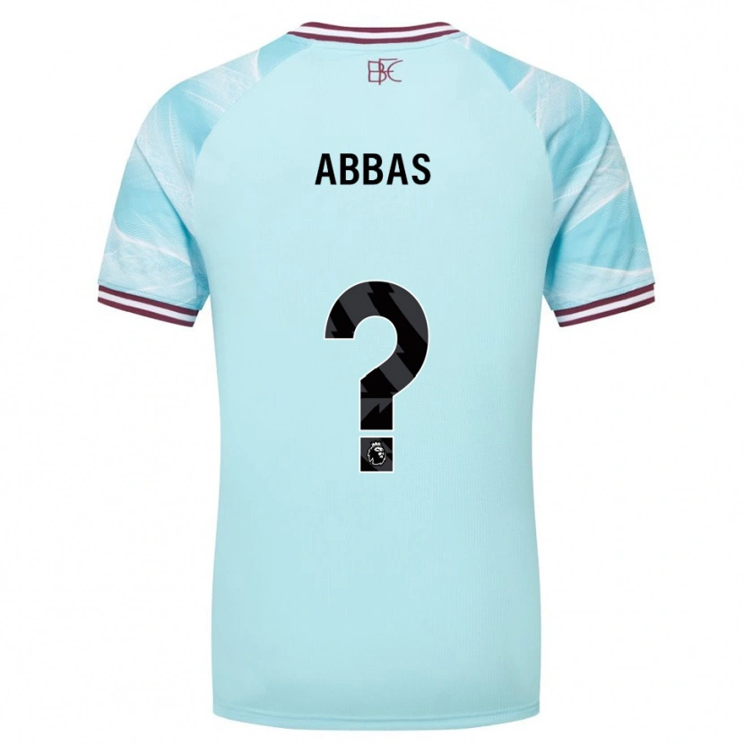 Danxen Kinder Adam Abbas #0 Himmelblau Burgunderrot Auswärtstrikot Trikot 2025/26 T-Shirt Schweiz