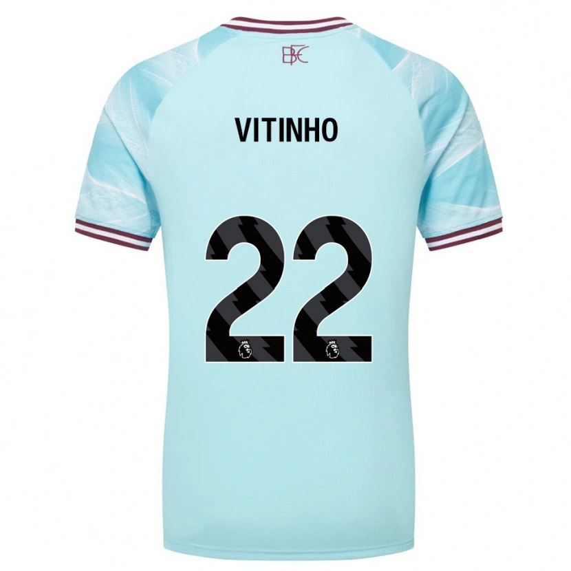Danxen Kinder Vitinho #22 Himmelblau Burgunderrot Auswärtstrikot Trikot 2025/26 T-Shirt Schweiz