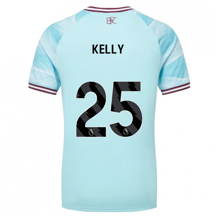 Danxen Kinder Aimee Kelly #25 Himmelblau Burgunderrot Auswärtstrikot Trikot 2025/26 T-Shirt Schweiz