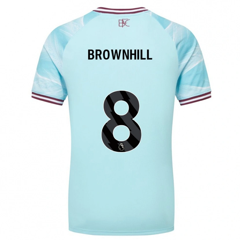 Danxen Kinder Josh Brownhill #8 Himmelblau Burgunderrot Auswärtstrikot Trikot 2025/26 T-Shirt Schweiz