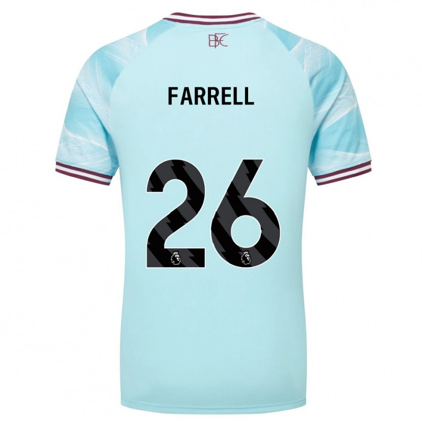 Danxen Kinder Lucy Farrell #26 Himmelblau Burgunderrot Auswärtstrikot Trikot 2025/26 T-Shirt Schweiz