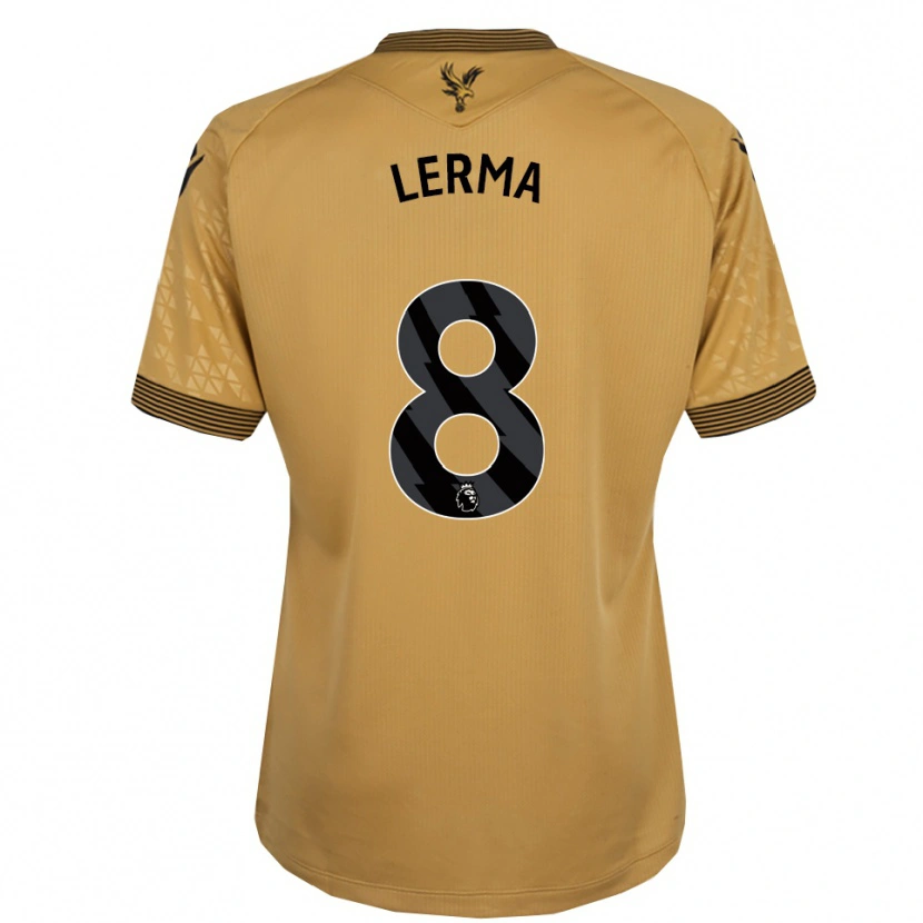 Danxen Kinder Jefferson Lerma #8 Gold Schwarz Auswärtstrikot Trikot 2025/26 T-Shirt Schweiz
