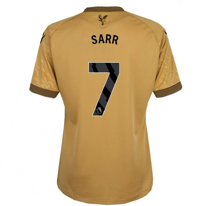 Danxen Kinder Ismaïla Sarr #7 Gold Schwarz Auswärtstrikot Trikot 2025/26 T-Shirt Schweiz