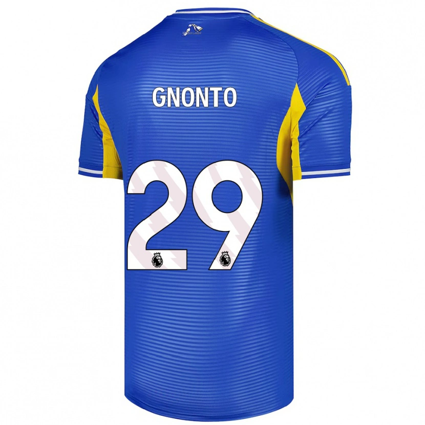 Danxen Kinder Wilfried Gnonto #29 Blau Gelb Auswärtstrikot Trikot 2025/26 T-Shirt Schweiz