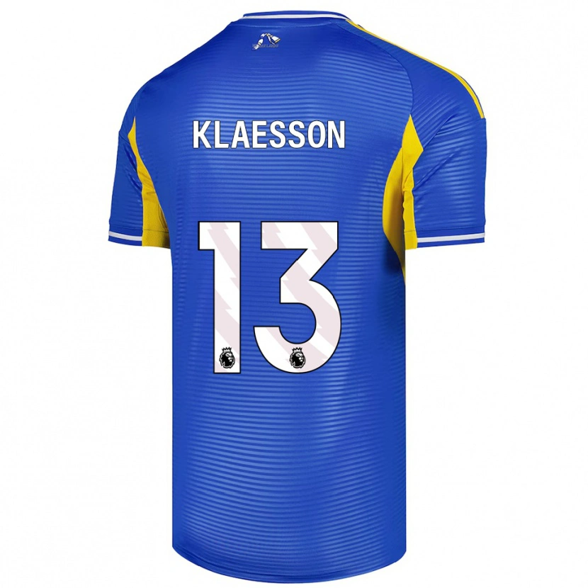 Danxen Kinder Kristoffer Klaesson #13 Blau Gelb Auswärtstrikot Trikot 2025/26 T-Shirt Schweiz