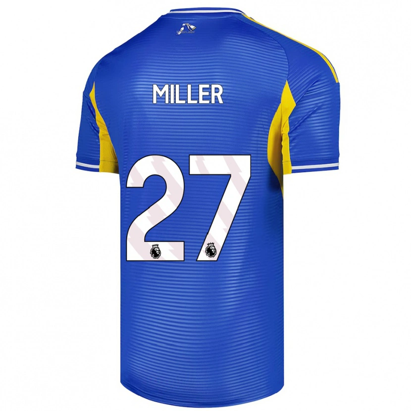 Danxen Kinder Amari Miller #27 Blau Gelb Auswärtstrikot Trikot 2025/26 T-Shirt Schweiz