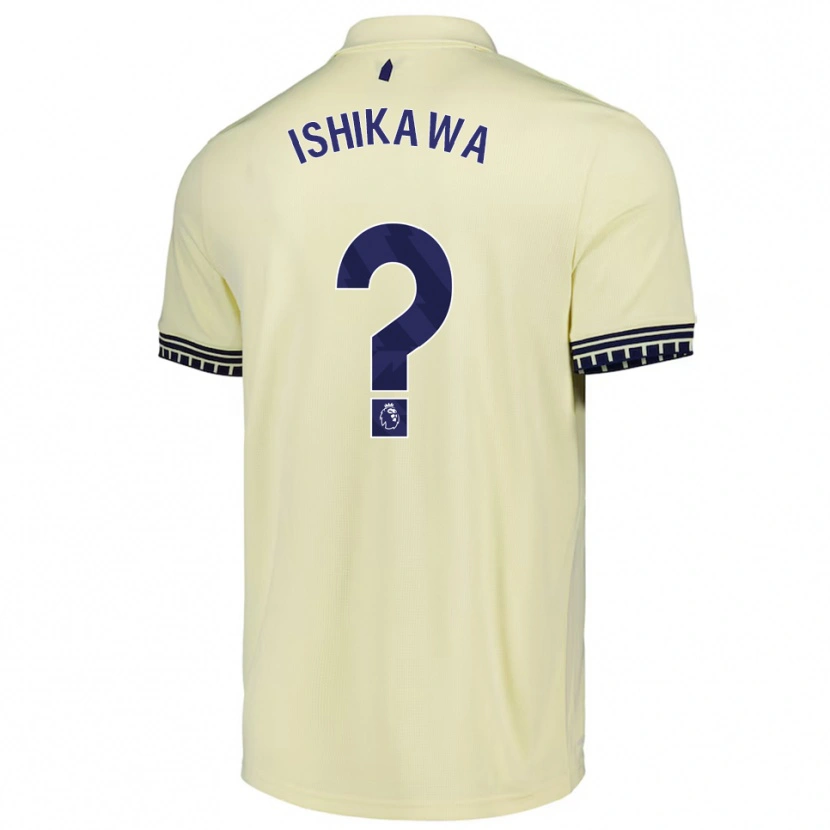 Danxen Kinder Rion Ishikawa #0 Creme Weiß Schwarz Auswärtstrikot Trikot 2025/26 T-Shirt Schweiz
